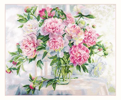 Ваза с цветочным тюльпаном, роза, пион, лилия, магноли, DIY Вышивка  крестом, наборы 11CT, набор для рукоделия, распродажа холста с принтом |  AliExpress