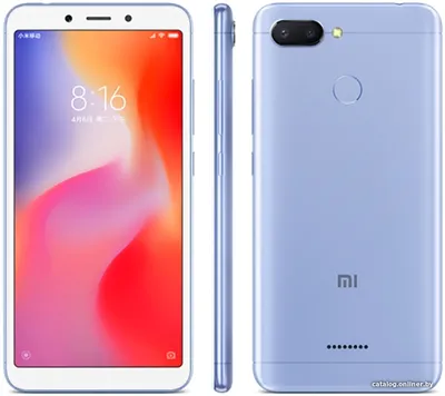 Xiaomi Redmi 6 4GB/64GB международная версия (голубой) смартфон купить в  Минске