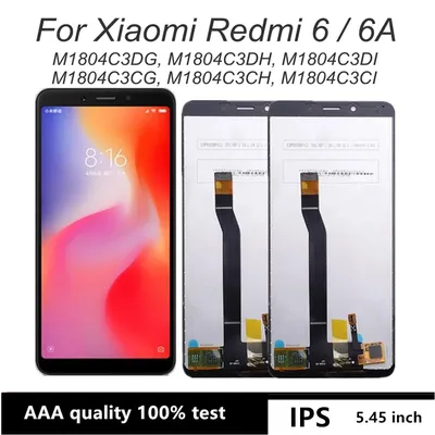 ЖК-дисплей 5,45 дюйма для Xiaomi Redmi 6A, ЖК-дисплей с сенсорным экраном в  сборе, Сменные аксессуары для Xiaomi Redmi 6, ЖК-дисплей | AliExpress