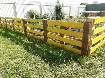 Fence for KOPIES from pallets-pallets. HOW MUCH does the fence cost with  your own hands - YouTube