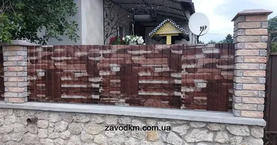 Забор из профнастила под камень в Нижнем Новгороде: купить, цена под ключ