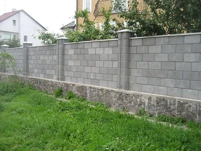 Строительство забора из бетонных блоков в Павловске - Строительство заборов  и ограждений - Ремонт и строительство: 120 строителей
