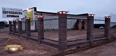 Забор из блоков Крепость в Новосибирска | Цена на забор из блоков Крепость