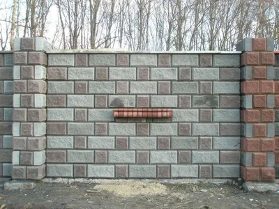 Монтаж блоков для забора. Строительство заборов из бетонных блоков в Минске  | remm.by