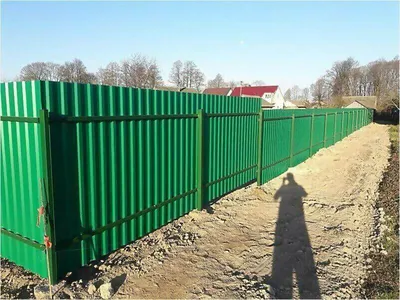 Забор из зеленого профлиста 150м с воротами и калиткой в Севастополе