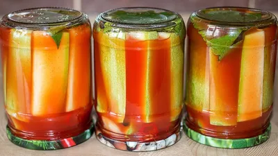 Squash \"Bloody Mary\" ☆ Harvesting Pickled Squash IrinaCooking - YouTube