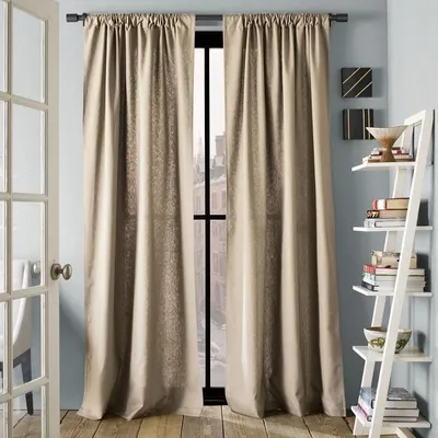 Шторы из мешковины в интерьере. 11 фото | Burlap valance, Burlap curtains,  Rustic curtains