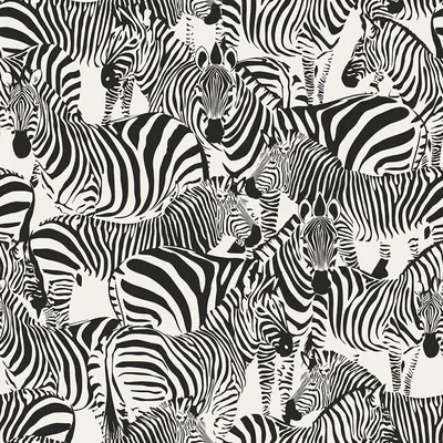 Origin Jemima Black Zebra Paper Strippable Wallpaper (Covers 56.4 sq. ft.)  DD347453 - The Home Depot