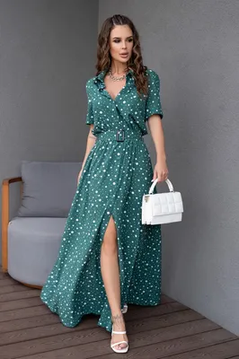 Цветное зеленое изумрудное коктейльное в пол платье Piksy со шнуровкой  любой цвет | Vivabride