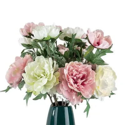 Искусственный цветок Пион, 83 см, зеленый, пластик (ID#1471251407), цена:  194 ₴, купить на Prom.ua
