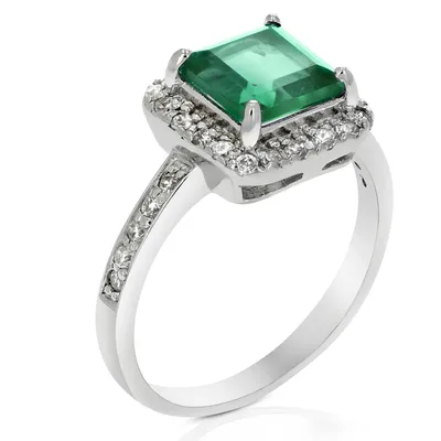 Round Green Topaz Ring - House of Kahn Estate Jewelers