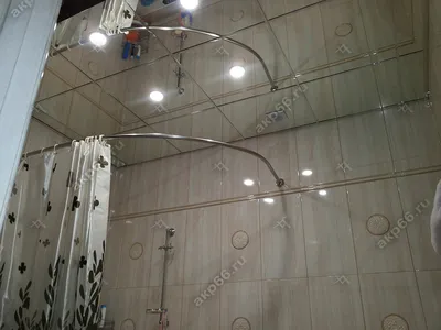Зеркальные потолки в ванной фото фотографии