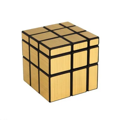 Купить зеркальный Кубик 3x3x3 непропорциональный золотой, цены на Мегамаркет
