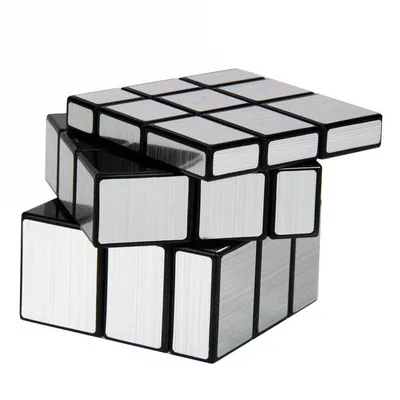 Логический зеркальный кубик Рубика головоломка «Серебряный» 5.5 см. C168-6  / 2х2х2
