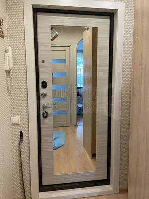 Входная металлическая дверь с зеркалом - прекрасный способ расширения  пространства | компания «РосОкна»