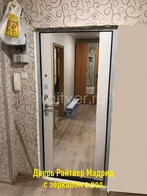 Применение зеркала на входной двери в интерьере