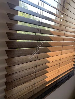 горизонтальные деревянные жалюзи — Декор Окна