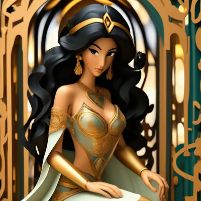 Принцесса Жасмин \"Princess Jasmine\" (мультфильм Аладдин) – купить по низкой  цене (1490 руб) у производителя в Москве | Интернет-магазин «3Д-Светильники»