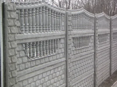 Бетонный забор: виды и характеристики забора из бетона