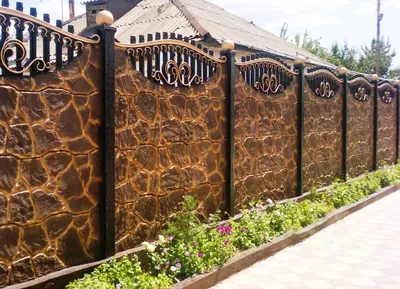 Бетонный забор, секционный сборный, ограждения и заборы из бетона,  декоративные панели