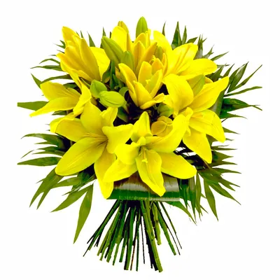 Желтые лилии из полимерной глины – заказать на Ярмарке Мастеров – 7KVW5RU |  Букеты, Заречный