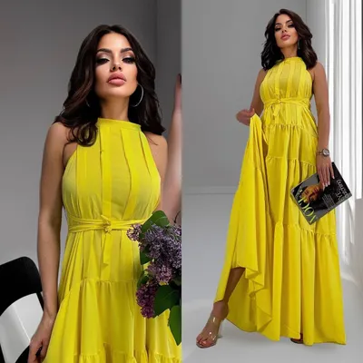 Sale -50% на солнечно жёлтый сарафан как на великолепной @anna___chibisova  ⚜️⚜️⚜️#Курьерская Доставка по всему миру домой #пла… | Модные стили, Платья  макси, Платья
