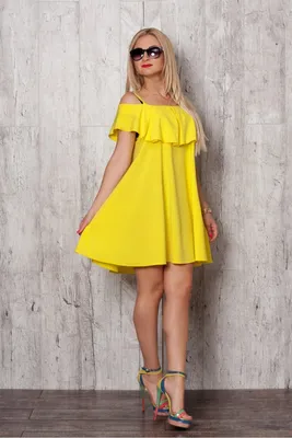 Купить Купить платье - Летний сарафан Пленительное счастье желтый