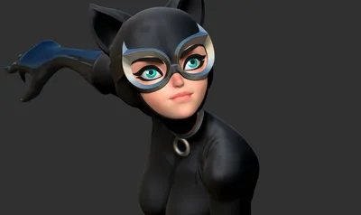 Файл 3D Женщина-кошка стилизованная 👾・3D-печатная модель для загрузки・Cults