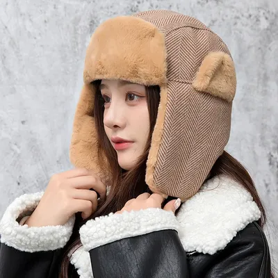 Зимняя женская шапка PUSHISTIK в магазине «Bazilik» на Ламбада-маркете
