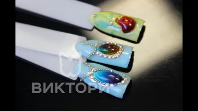 Наклейки для дизайна Жидкие камни Magic Stones (серебряная оправа) IRISK  (018 ZD-781) – купить по цене