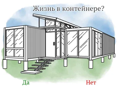 Дом из морских контейнеров в США