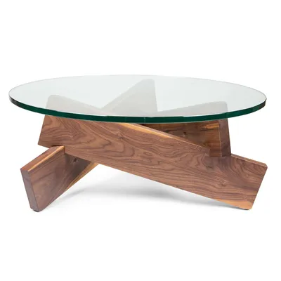 Журнальные столики из коричневого стекла в скандинавском стиле, современная  домашняя мебель, круглый журнальный столик из массива дерева для гостиной,  отдыха, балкона, дивана, боковой столик | AliExpress