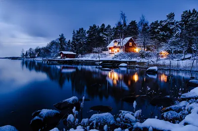 Зима Снег Ночь - Бесплатное изображение на Pixabay - Pixabay