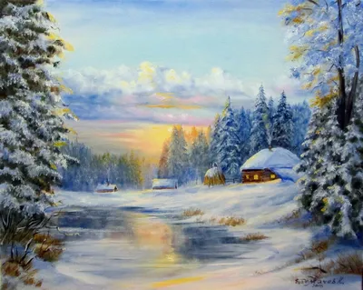Зима красивое время года» — создано в Шедевруме