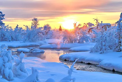 Природа, зима - Красивые фото обои для рабочего стола компьютера #254
