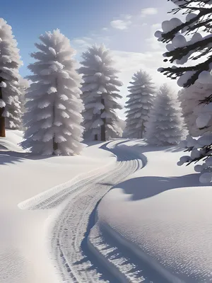 Изысканное изображение зимнего снега