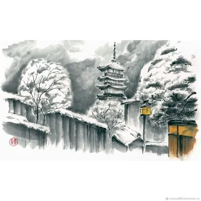 Зима в Японии стоковое фото. изображение насчитывающей зодчества - 37772048