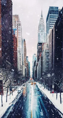 Зима В Нью Йорке Фото