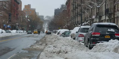Нью-Йорк после снегопада - Samsebeskazal