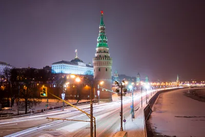 Зимняя Москва, Зачатьевский монастырь -пейзаж маслом