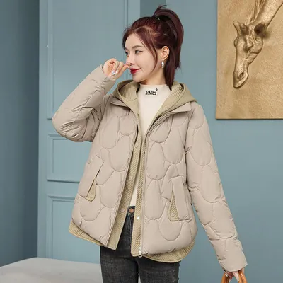 Зимние куртки для женщин, новинка 2023 года, модные короткие парки из двух  предметов, зимнее женское холодное пальто в корейском стиле с капюшоном –  лучшие товары в онлайн-магазине Джум Гик
