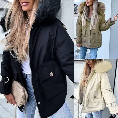 Легкие зимние куртки для женщин, женская куртка, женские осенне-зимние  пальто, бархатные мягкие короткие с капюшоном | AliExpress