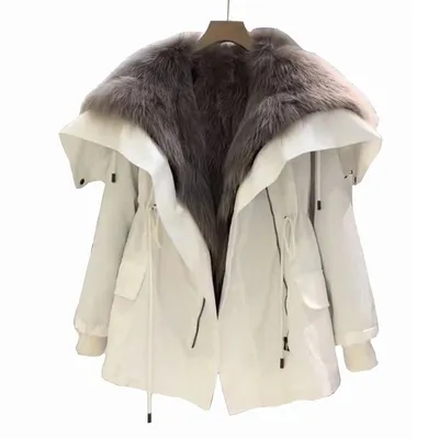 Зимние куртки с большим меховым воротником, женские утепленные теплые  женские холодные пальто, зимние повседневные парки, женская куртка с  хлопковой подкладкой 2023 – лучшие товары в онлайн-магазине Джум Гик