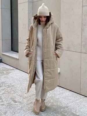SashaOstrov - Бутик модной женской одежды - Пальто зимнее на мембране с  капюшоном
