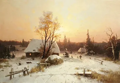 Сказочные зимние пейзажи русских художников | Журнал Ярмарки Мастеров