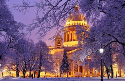 Первый зимний вечер в Санкт-Петербурге. Фотограф Сергей Рехов