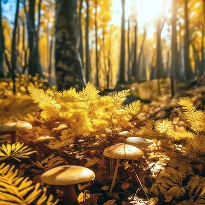 Красивая золотая осень в лесу с теплым светом Стоковое Изображение -  изображение насчитывающей октябрь, листво: 156761191