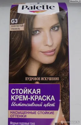 Крем-краска для волос Palette Intensive Color Интенсивный цвет - «G3 ЗОЛОТИСТЫЙ  ТРЮФЕЛЬ - очень красивый цвет с шоколадным оттенком! Все плюсы и минусы  этой краски!» | отзывы