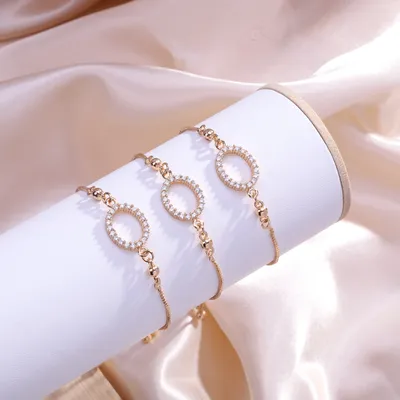 Модные золотые браслеты из нержавеющей стали для женщин, классический  регулируемый женский легкий роскошный браслет, ювелирные изделия – купить  по низким ценам в интернет-магазине Joom