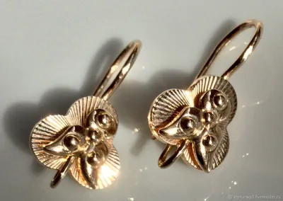 Gold of the USSR.Gold earrings \"KALACHI AND RINGS\" and others. Soviet gold.  - YouTube